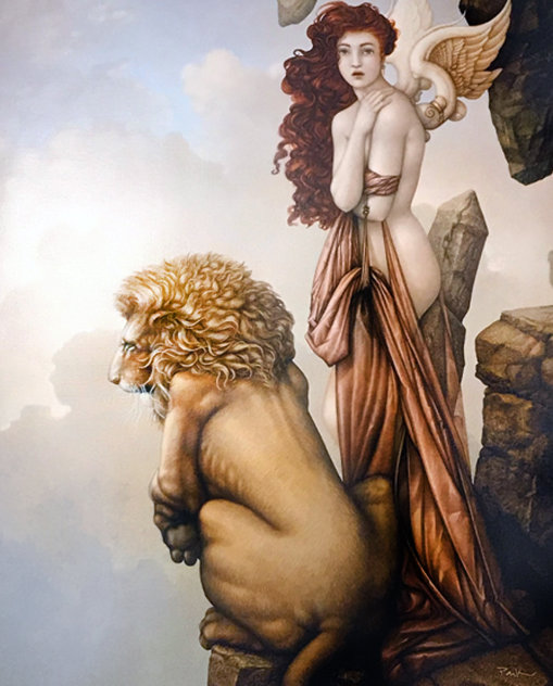 Last Lion 2015 Limited Edition Print by Michael Parkes