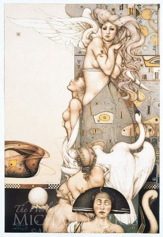 Angel That Stops  Time 1992 Limited Edition Print - Michael Parkes