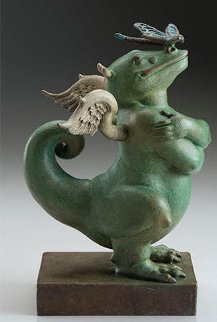 Dragon Dragon Bronze Sculpture 2019 7 in Sculpture - Michael Parkes Dragon Dragon Bronze Sculpture 2019 7 in Sculpture - Michael Parkes