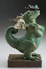 Dragon Dragon Bronze Sculpture 2019 7 in Sculpture by Michael Parkes - 0