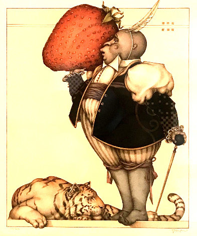 Strawberry Collector 2004 Limited Edition Print - Michael Parkes