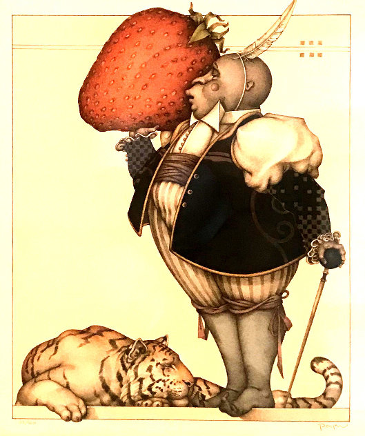 Strawberry Collector 2004 Limited Edition Print by Michael Parkes