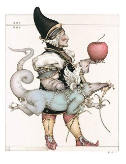 Dragon Collector 2003 Limited Edition Print - Michael Parkes Dragon Collector 2003 Limited Edition Print - Michael Parkes