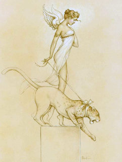 Descending 2014 Limited Edition Print - Michael Parkes Descending 2014 Limited Edition Print - Michael Parkes