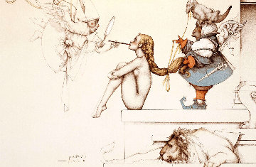 Creating Eve 2000 Limited Edition Print - Michael Parkes Creating Eve 2000 Limited Edition Print - Michael Parkes