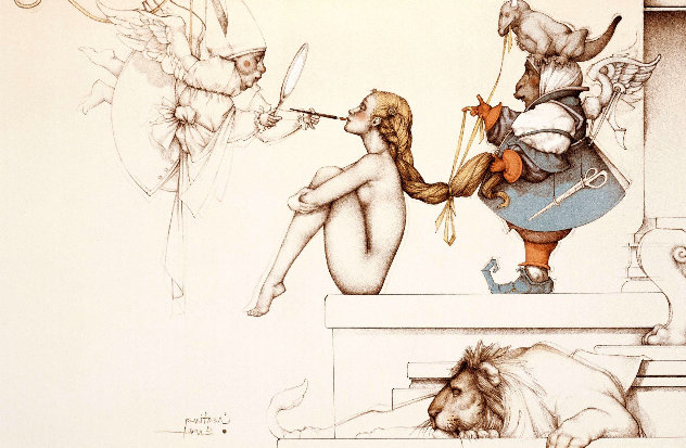 Creating Eve  2000 Limited Edition Print by Michael Parkes