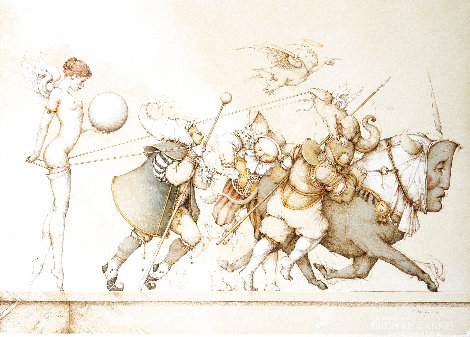Returning the Sphere 1991 Limited Edition Print - Michael Parkes