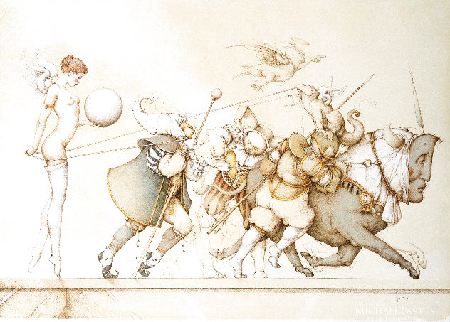 Returning the Sphere 1991 Limited Edition Print by Michael Parkes