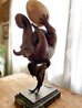 Beginning Bronze Sculpture 2004  - Huge - 23 in Sculpture by Michael Parkes - 6