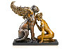 Meditation EA Bronze Sculpture 2015 20 in Sculpture by Michael Parkes - 0