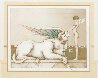 Designing the Sphinx 1991 w/ Book - Huge Limited Edition Print by Michael Parkes - 2