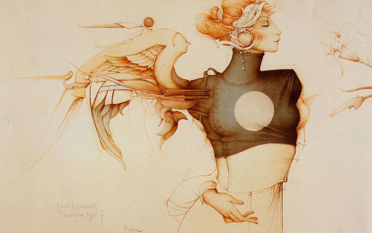 Angel Experiment 1988 Limited Edition Print by Michael Parkes Angel Experiment 1988 Limited Edition Print by Michael Parkes