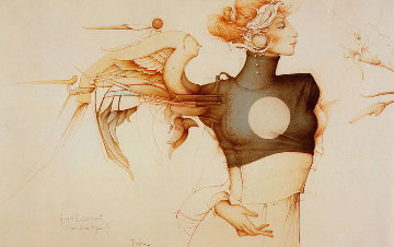 Angel Experiment 1988 Limited Edition Print - Michael Parkes Angel Experiment 1988 Limited Edition Print - Michael Parkes