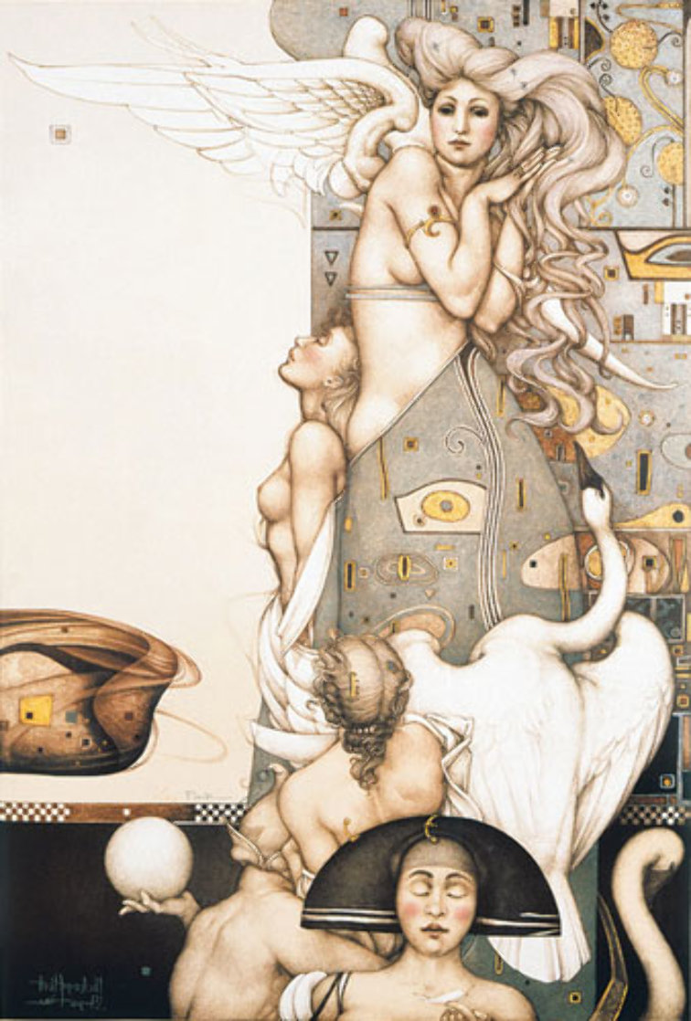 Angel That Stops Time 1992 Limited Edition Print by Michael Parkes