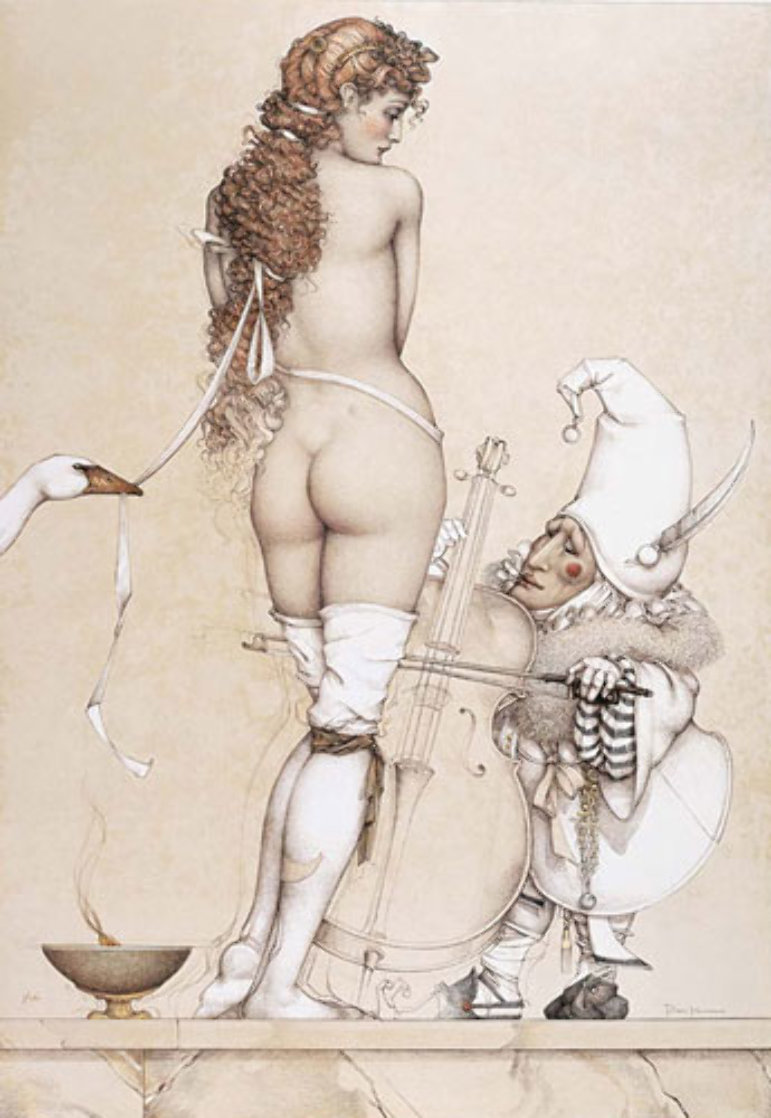 Music Master 1994 Limited Edition Print by Michael Parkes Music Master 1994 Limited Edition Print by Michael Parkes