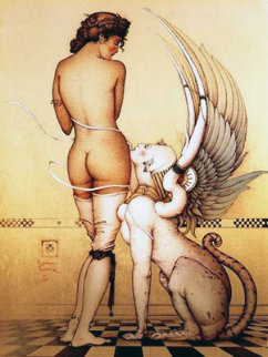 Rainbow Sphinx 1990 Limited Edition Print - Michael Parkes