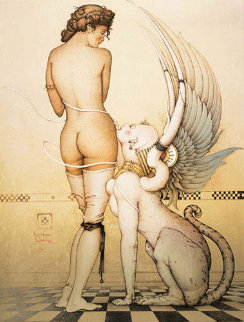 Rainbow Sphinx 1988 Limited Edition Print - Michael Parkes