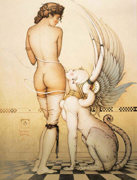 Rainbow Sphinx 1988 Limited Edition Print by Michael Parkes