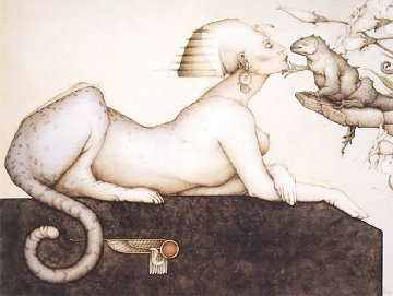Sphinx 1988 Limited Edition Print - Michael Parkes Sphinx 1988 Limited Edition Print - Michael Parkes