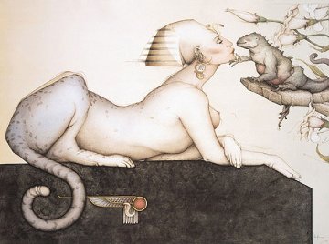 Sphinx 1988 Limited Edition Print - Michael Parkes Sphinx 1988 Limited Edition Print - Michael Parkes