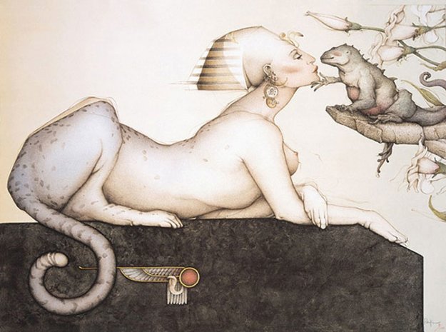 Sphinx 1988 Limited Edition Print by Michael Parkes