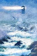 Incoming Fog - San Francisco 2007 39x27 Huge - California Original Painting by Violet Parkhurst - 0 Incoming Fog - San Francisco 2007 39x27 Huge - California Original Painting by Violet Parkhurst - 0