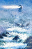 Incoming Fog -  San Francisco 2007 - California Original Painting by Violet Parkhurst - 0