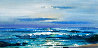 Untitled Seascape 1960 32x56 Original Painting by Violet Parkhurst - 0