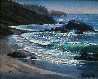 Blue Pacific 1990 8x10 Original Painting by Violet Parkhurst - 0