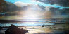 Untitled California Seascape Painting -  1969 28x53 Original Painting by Violet Parkhurst - 0
