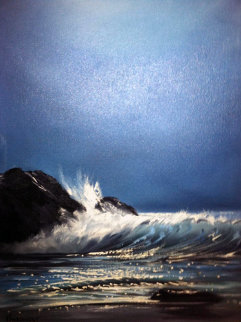 Seascape 1955 50x30 Huge Original Painting - Violet Parkhurst Seascape 1955 50x30 Huge Original Painting - Violet Parkhurst