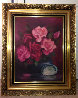 Untitled Still Life (Roses and Abalone Shell) 1983 24x30 Original Painting by Violet Parkhurst - 1