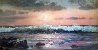 Golden Sunset 24x48 Huge Original Painting by Violet Parkhurst - 0