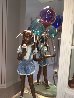 Balloon Girl Bronze Life Size Sculpture 1993 49 in Huge Sculpture by Ramon Parmenter - 2