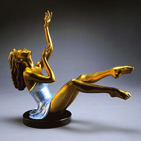 Elation Bronze Sculpture 2000 17 in Sculpture - Ramon Parmenter