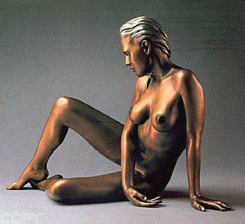 Timeless Innocence Nude Sculpture AP  1986 Sculpture - Ramon Parmenter