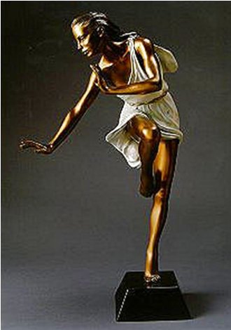 Elusive Bronze Sculpture 2002 21 in Sculpture - Ramon Parmenter