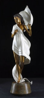 Gentle Breeze Bronze Sculpture 2005 36 in Sculpture - Ramon Parmenter