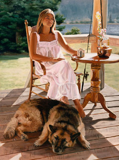 Morning Serenity 2006 Original Painting - Ramon Parmenter