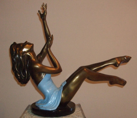 Elation Bronze Sculpture 2000 15 in Sculpture - Ramon Parmenter