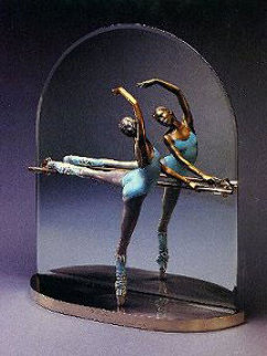 At the Barre Bronze Sculpture 1987 Sculpture - Ramon Parmenter