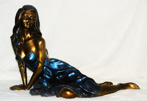 Tranquility Bronze Sculpture 1999 26 in Sculpture - Ramon Parmenter
