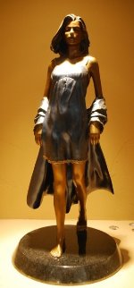 Summer Breeze Bronze Sculpture 1996 24x12 Sculpture by Ramon Parmenter