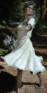 Spring Memories - Life Size Bronze Sculpture 1991 62x42 in Sculpture - Ramon Parmenter