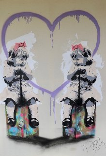 Lets Play! 2014 58x40 Super Huge Original Painting - Dom Pattinson Lets Play! 2014 58x40 Super Huge Original Painting - Dom Pattinson