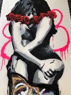 Untitled Portrait of Two Women 2017 47x22 Huge Works on Paper (not prints) by Dom Pattinson - 3 Untitled Portrait of Two Women 2017 47x22 Huge Works on Paper (not prints) by Dom Pattinson - 3