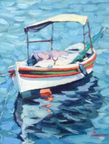 Boat Canopy 2013 22x20 Original Painting by Alex Pauker Boat Canopy 2013 22x20 Original Painting by Alex Pauker