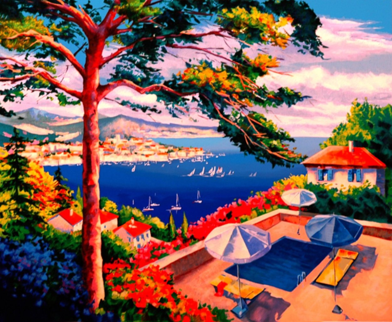 Shaded Pool Limited Edition Print by Alex Pauker Shaded Pool Limited Edition Print by Alex Pauker