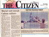 Cuban Rafter - Balseros Cubanos 1998 70x57 - Huge - Immigration Original Painting by Paul Collins - 7 Cuban Rafter - Balseros Cubanos 1998 70x57 - Huge - Immigration Original Painting by Paul Collins - 7