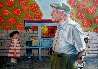 Mario Sanchez - Legendary Cuban American Folk Artist 2000 44x56 Huge Original Painting by Paul Collins - 0